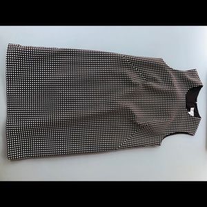 Chocolate Brown Polka Dot Sheath Dress